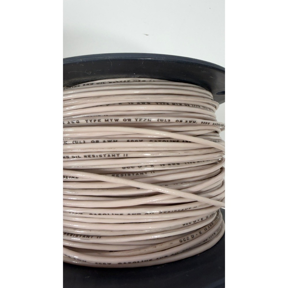 GCC 16 AWG Type MTW TFFN Wire 600V Gasoline Oil Resistant Tan Spool Tech